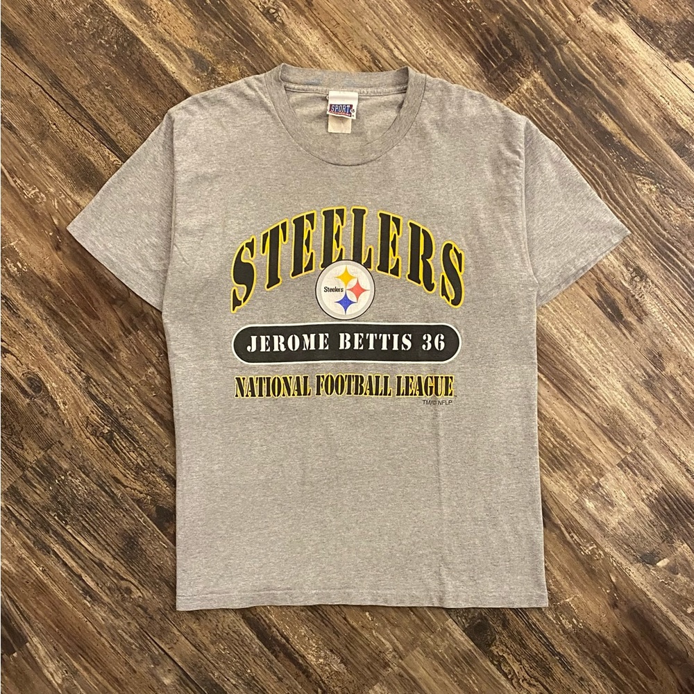 Vintage 2000 Pittsburgh Steelers Jerome Bettis Double Sided Shirt